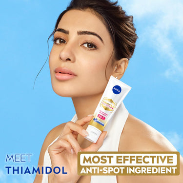 NIVEA Luminous Even Glow Oil Control Day Cream for face |SPF 50 with UV protection & UVA UVB filters | Thiamidol, Hyaluronic Acid, Vitamin E for Dark Spots Reduction & Deep Moisturization| 40ml